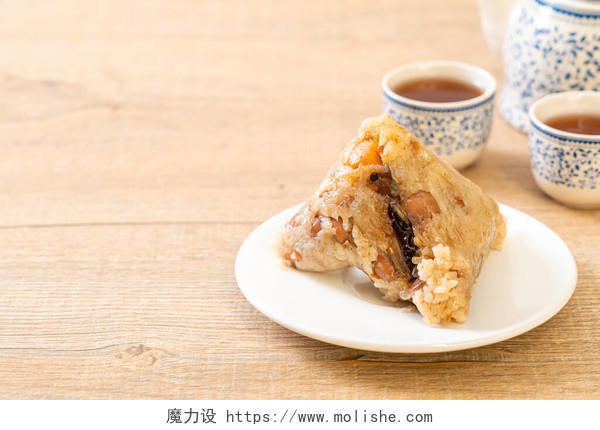 宗子或中国传统糯米粽子端午节